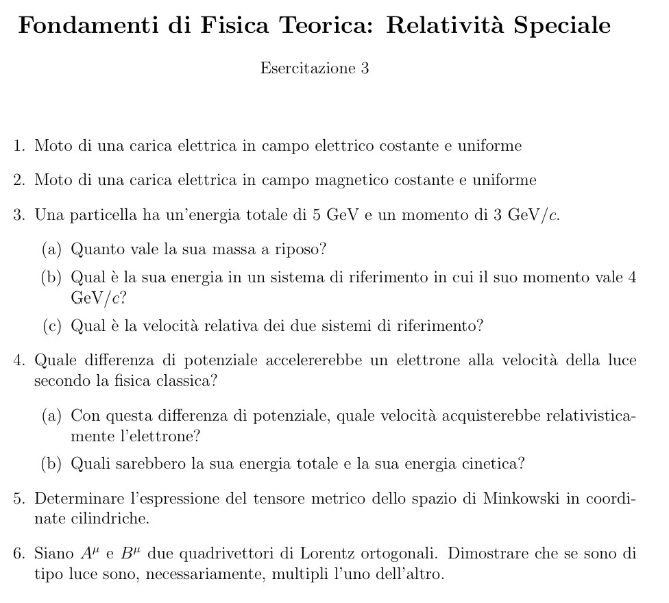 Esercitazione 3