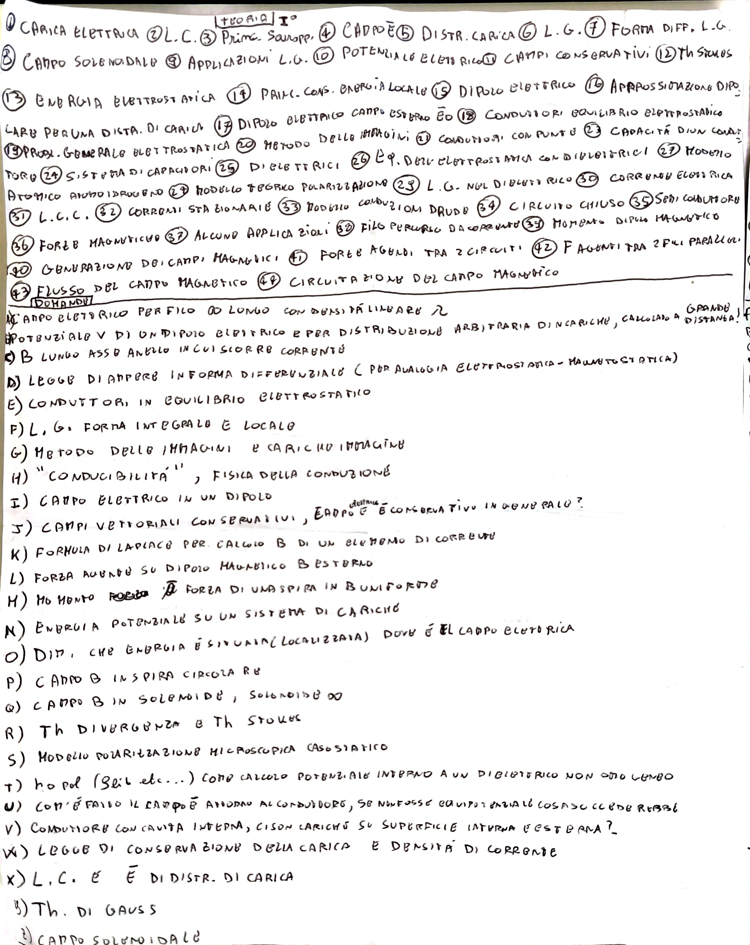 Domande orali - Parte 1